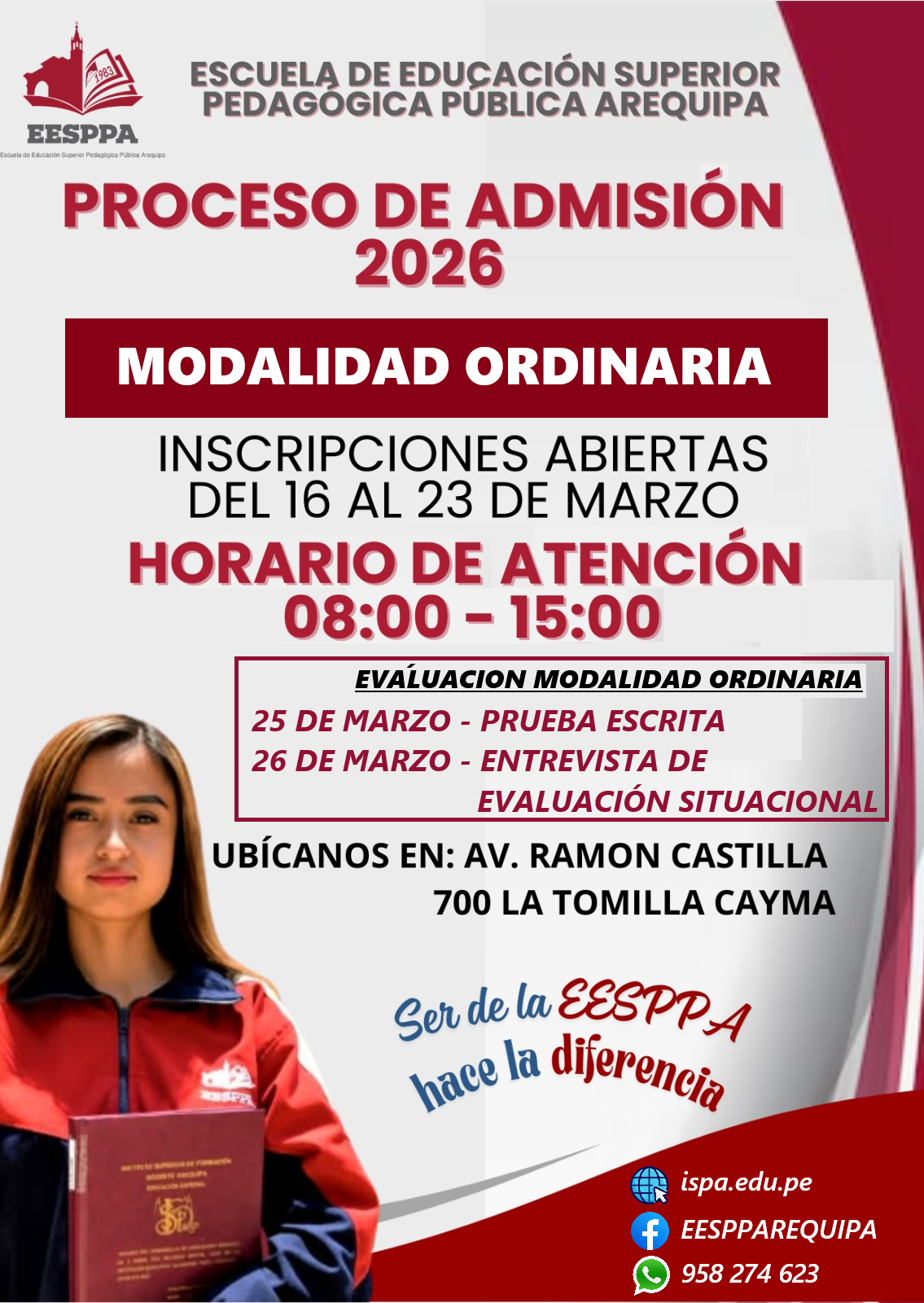 ORD ADMISION 2026
